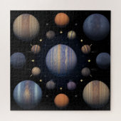 Sonnensysteme Planeten im Weltraum Puzzle (Horizontal)