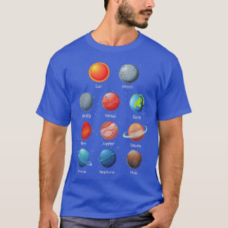 Sonnensysteme Planeten in der Weltraumwissenschaft T-Shirt