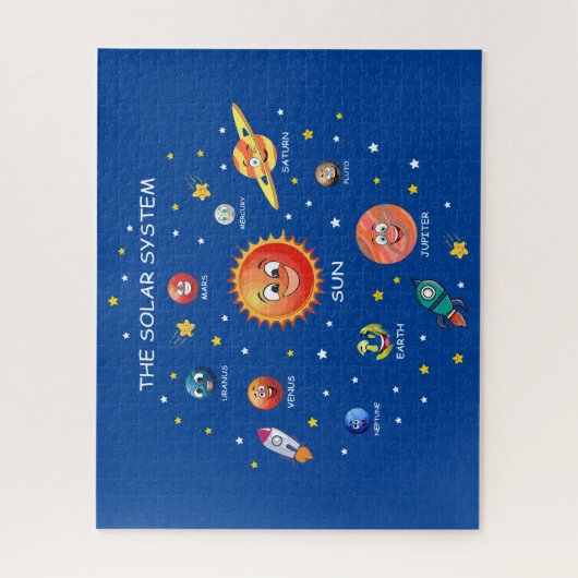Sonnensysteme Planeten Puzzle (Vertikal)