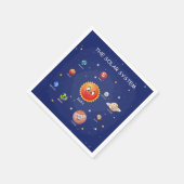 Sonnensysteme Planeten Serviette (Ecke)