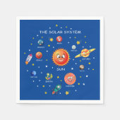 Sonnensysteme Planeten Serviette (Vorderseite)