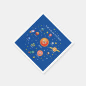 Sonnensysteme Planeten Serviette (Ecke)