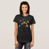 Sonnensysteme Planeten Sun Space and Science T-Shirt (Vorne ganz)