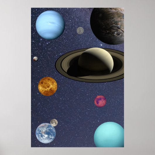 Sonnensysteme Poster (Vorne)