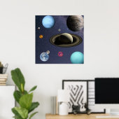 Sonnensysteme Poster (Heimbüro)