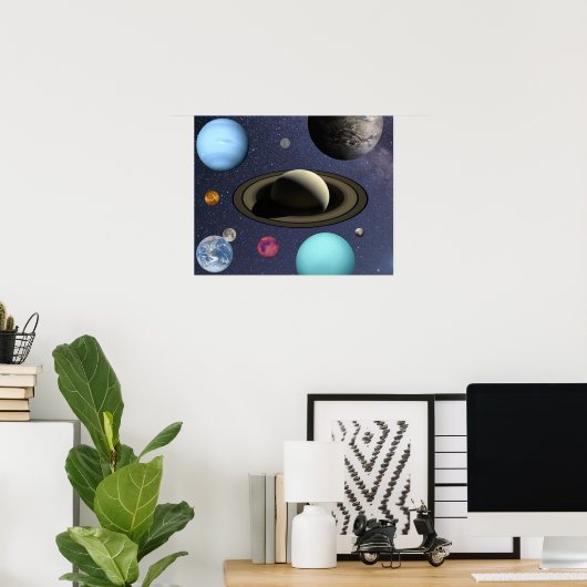 Sonnensysteme Poster (Heimbüro)
