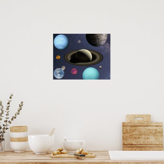 Sonnensysteme Poster (Küche)