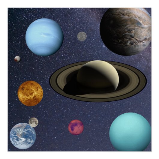 Sonnensysteme Poster (Vorderseite)