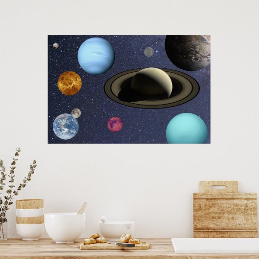 Sonnensysteme Poster (Küche)