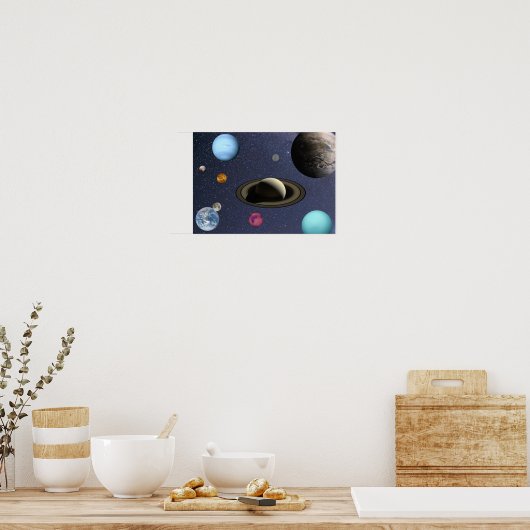 Sonnensysteme Poster (Küche)