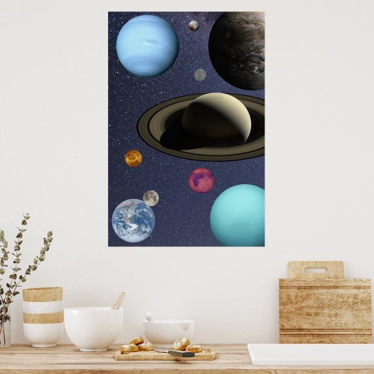 Sonnensysteme Poster (Küche)