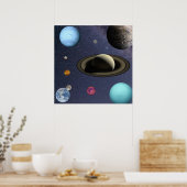 Sonnensysteme Poster (Küche)