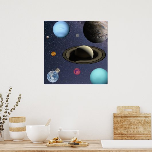 Sonnensysteme Poster (Küche)