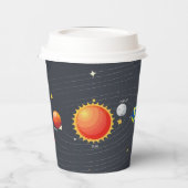 Sonnensystempapierkästen Pappbecher (Links)