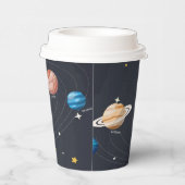 Sonnensystempapierkästen Pappbecher (Rechts)