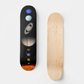 SonnensystemWeltraum-Planet für die Astronomie Skateboard (Vorderseite)
