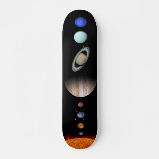 SonnensystemWeltraum-Planet für die Astronomie Skateboard (Vorne)