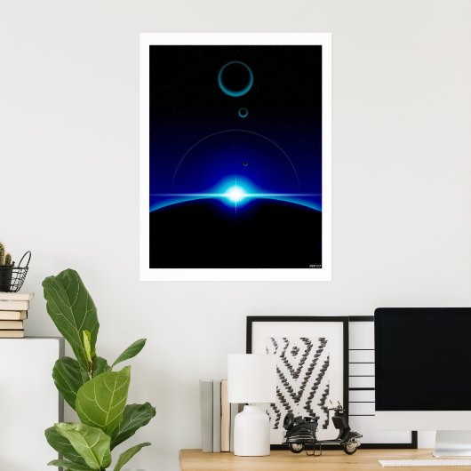 Sonnenszene Poster (Heimbüro)