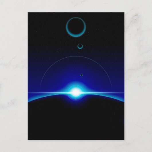 Sonnenszene Postkarte (Vorderseite)