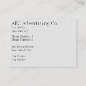 Sonnentag am Bodensee (Süddeutschland) Bus Visitenkarte (Rückseite)