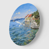 Sonnentag am Bodensee (Süddeutschland) Große Wanduhr (Winkel)