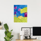 Sonnentag Art Poster drucken (Heimbüro)