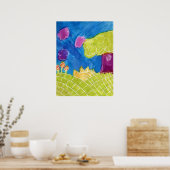 Sonnentag Art Poster drucken (Küche)