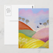 Sonnentag auf dem Land. Postkarte (Vorne/Hinten)