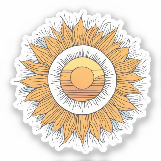 Sonnentag Aufkleber (Vorderseite)