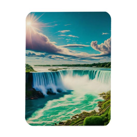 Sonnentag bei Niagara Falls Magnet (Vertikal)