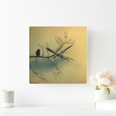 Sonnentag Crow Quadratische Wanduhr (Zuhause)