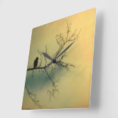 Sonnentag Crow Quadratische Wanduhr (Winkel)