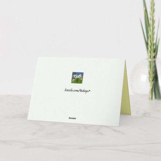 Sonnentag der Mutter Karte (Rückseite)