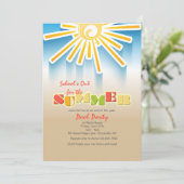 Sonnentag Einladung (Stehend Vorderseite)