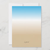 Sonnentag Einladung (Rückseite)