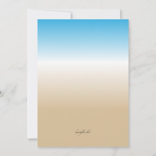 Sonnentag Einladung (Rückseite)