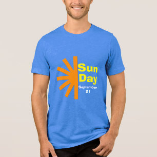 Sonnentag für Solarenergie Tri-Blend Shirt