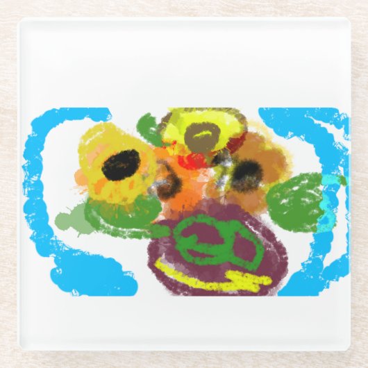 Sonnentag Glasuntersetzer (Vorderseite)