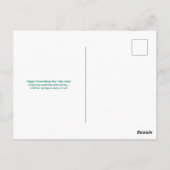 Sonnentag Groundhog Postkarte (Rückseite)