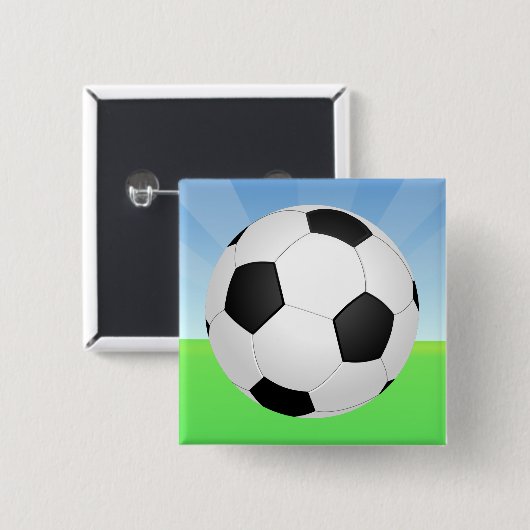 Sonnentag im Fußball Button (Vorne & Hinten)