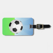 Sonnentag im Fußball Gepäckanhänger (Vorderseite horizontal)