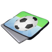 Sonnentag im Fußball Laptopschutzhülle (Vorne Knopf)