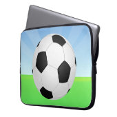 Sonnentag im Fußball Laptopschutzhülle (Vorderseite Links)