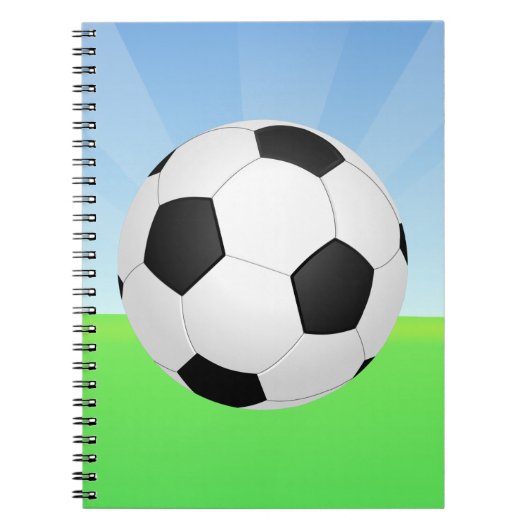 Sonnentag im Fußball Notizblock (Vorderseite)