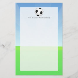 Sonnentag im Fußballball Briefpapier