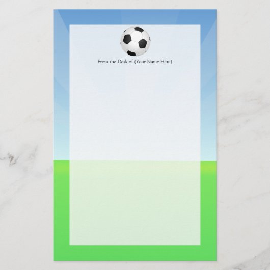 Sonnentag im Fußballball Briefpapier (Vorderseite)