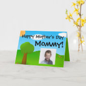 Sonnentag Mama's Day Foto Grußkarte Karte (Gelbe Blume)
