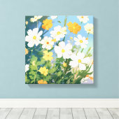 Sonnentag mit Daffodien Leinwanddruck (Insitu (Holzboden))