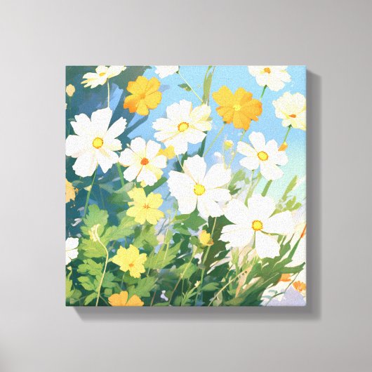 Sonnentag mit Daffodien Leinwanddruck (Vorderseite)