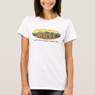 Sonnentag Morgens Sonnenaufgang Sonniges Kaninchen T-Shirt
